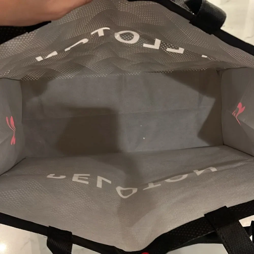 Reusable Peloton Bag/Tote with Red Snap
